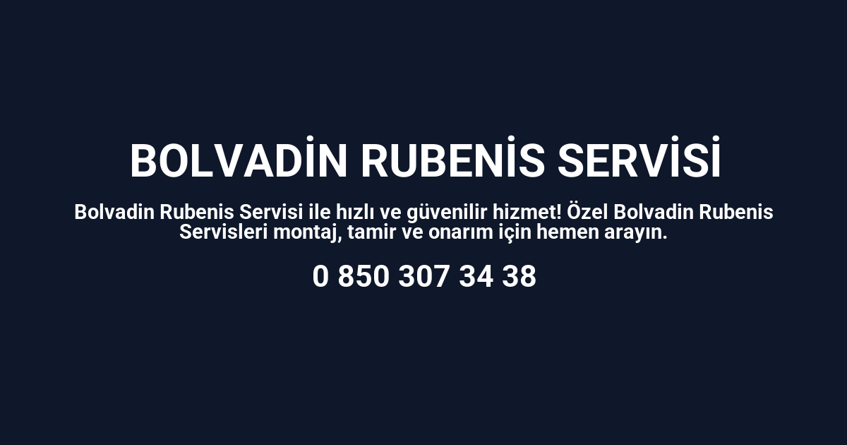 Bolvadin Rubenis Servisi